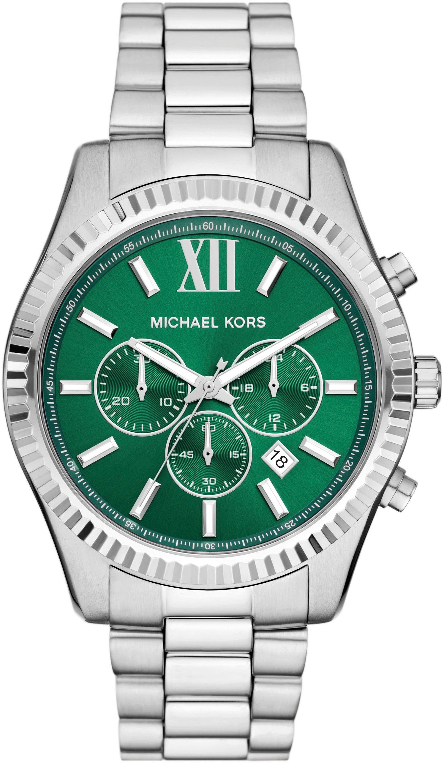 MICHAEL KORS Chronograph LEXINGTON MK9152, Quarzuhr, Armbanduhr, Herrenuhr, Stoppfunktion, Edelstahlarmband