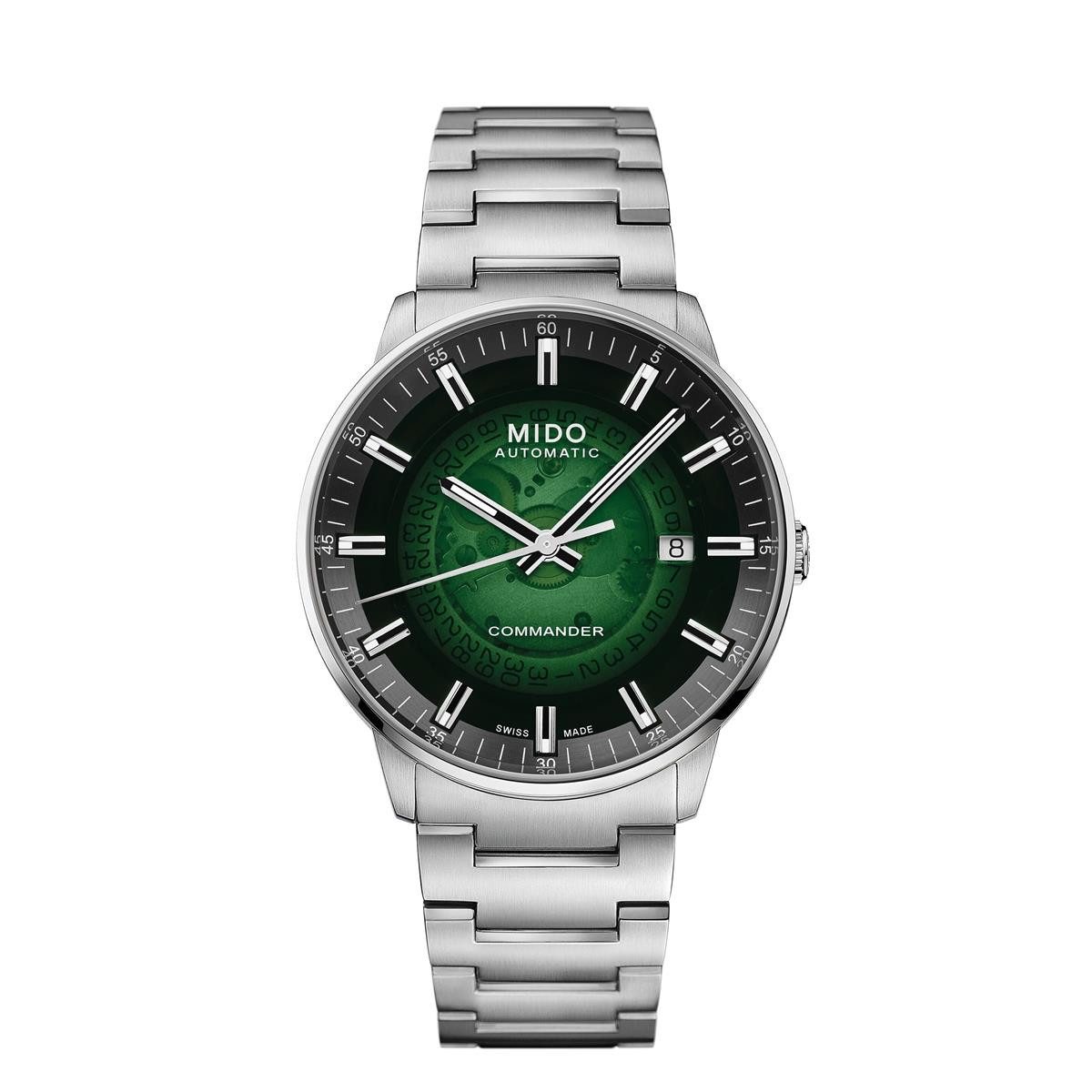 Mido Armband Mido Herren Uhr M021.407.11.411.03 Commander Gradient (kein Set, 1-tlg., kein Set)