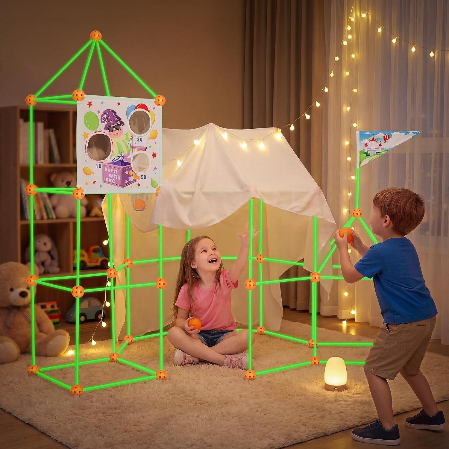 besrey Höhle Bauen Kinder – Konstruktionsspielzeug, Kinder Höhle Konstruktions-Spielset