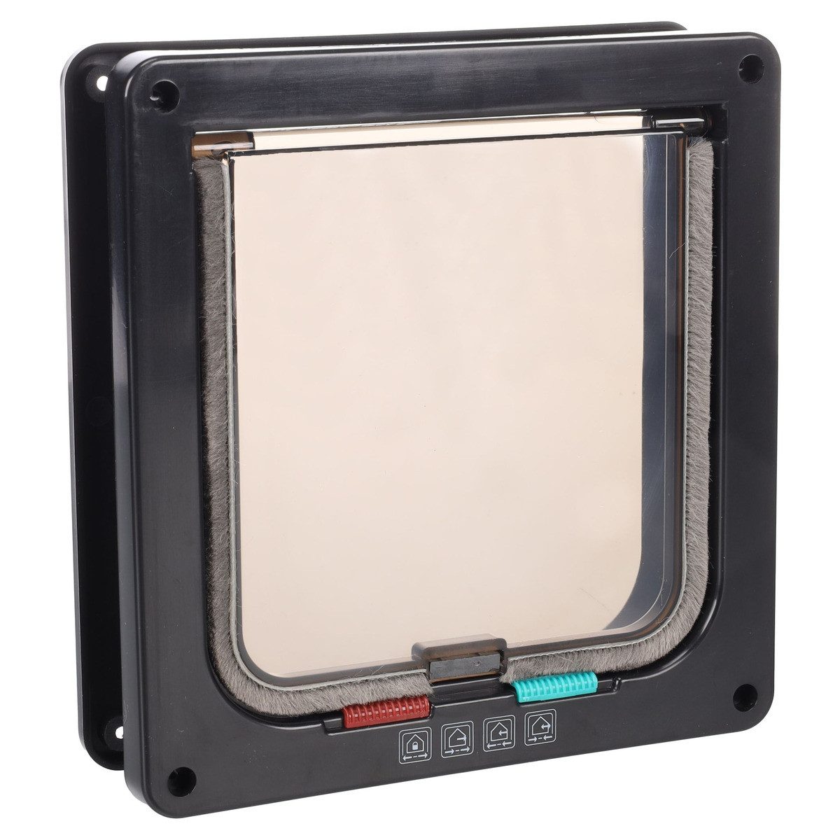 Flamingo Katzenklappe Katzentür 4-Wege Idda schwarz