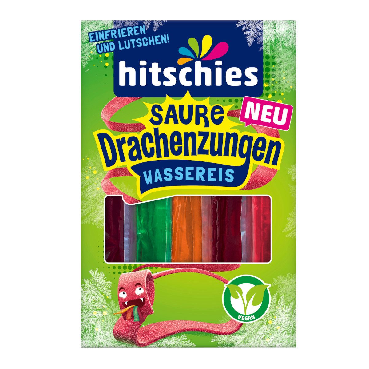 hitschies Süßigkeit, Hitschies Saure Drachenzungen Wassereis zum Selbsteinfrieren 10x40ml