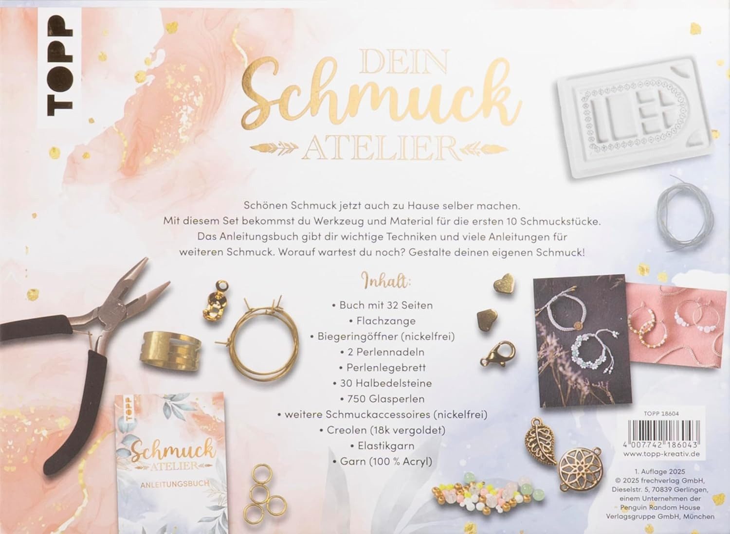 frechverlag Spiel TOPP Schmuck Atelier – Armbänder mit Halbedelsteinen selbst gestalten