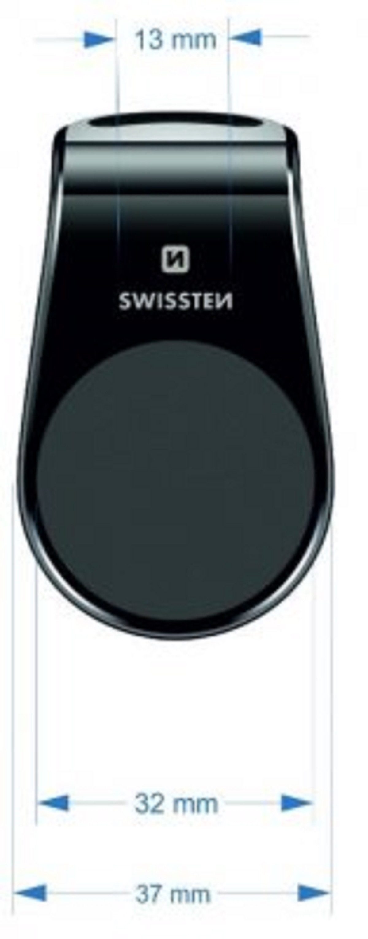 SWISSTEN Handy-Halterung Easy Mount Auto Lüftungshalter Elegantes Design mit 5 starken Magneten
