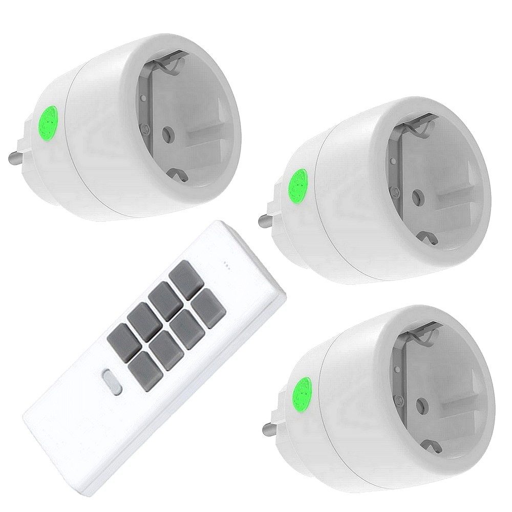 Licht-Funksteuerung PD-533 DIW-Funk 3xWLAN-Stecker+12-Kanal Handsender SPARSET Funk+ALEXA