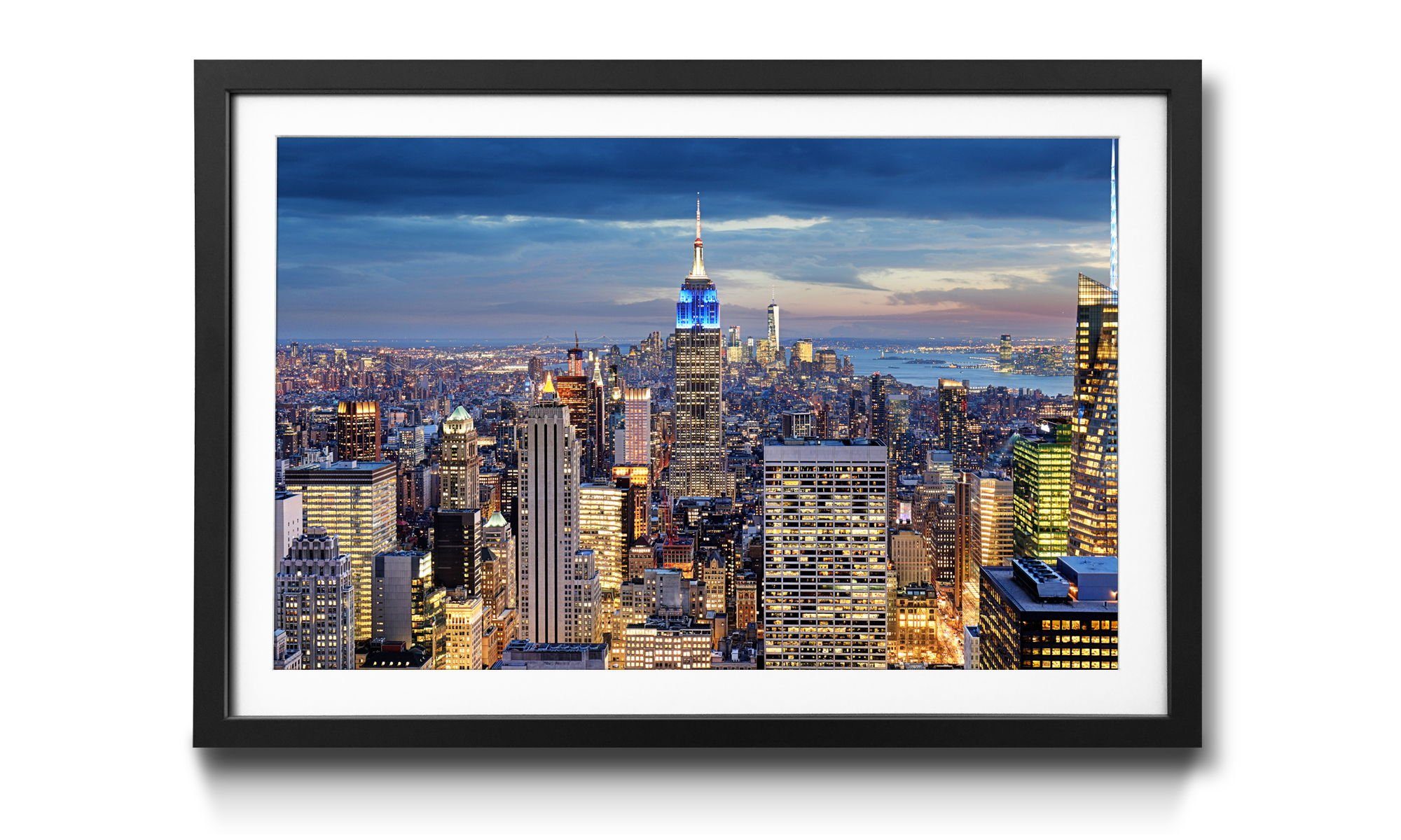 WandbilderXXL Bild mit Rahmen NY City, New York, Wandbild, in 4 Größen erhältlich