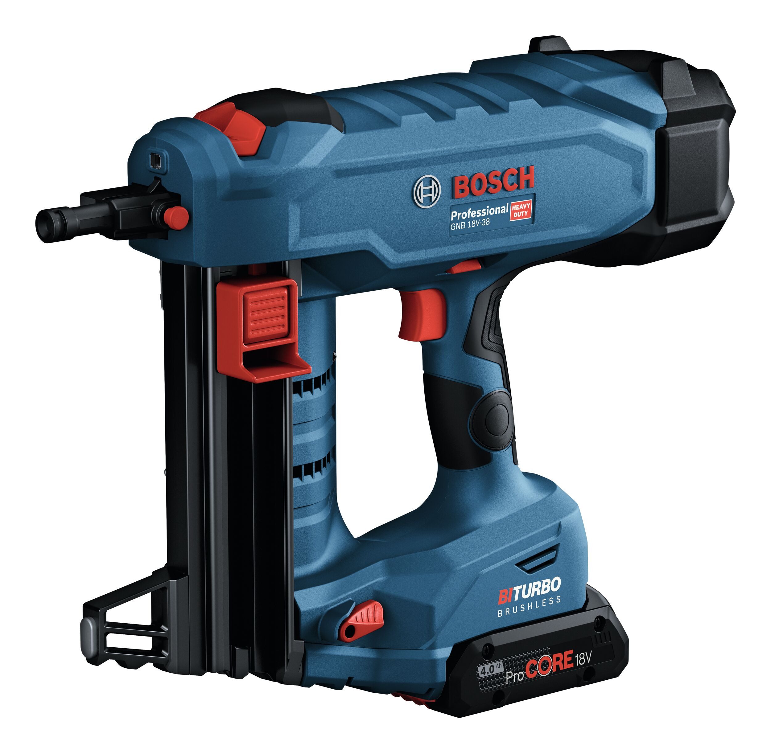 BOSCH Akku-Stauchkopfnagler GNB 18V-38, 18 in V, Betonnagler Ohne Akku - im Karton