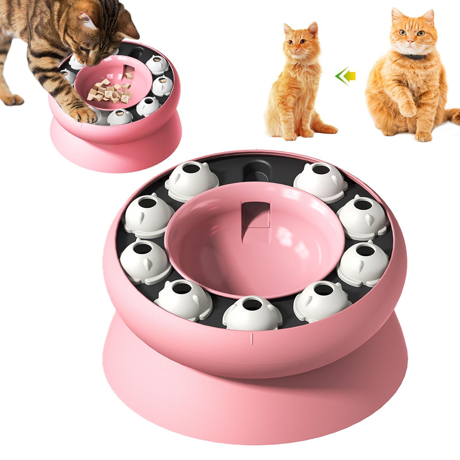 Tier-Beschäftigungsspielzeug Multifunktionales Katzenspielzeug, langsame Fütterung für Katzen