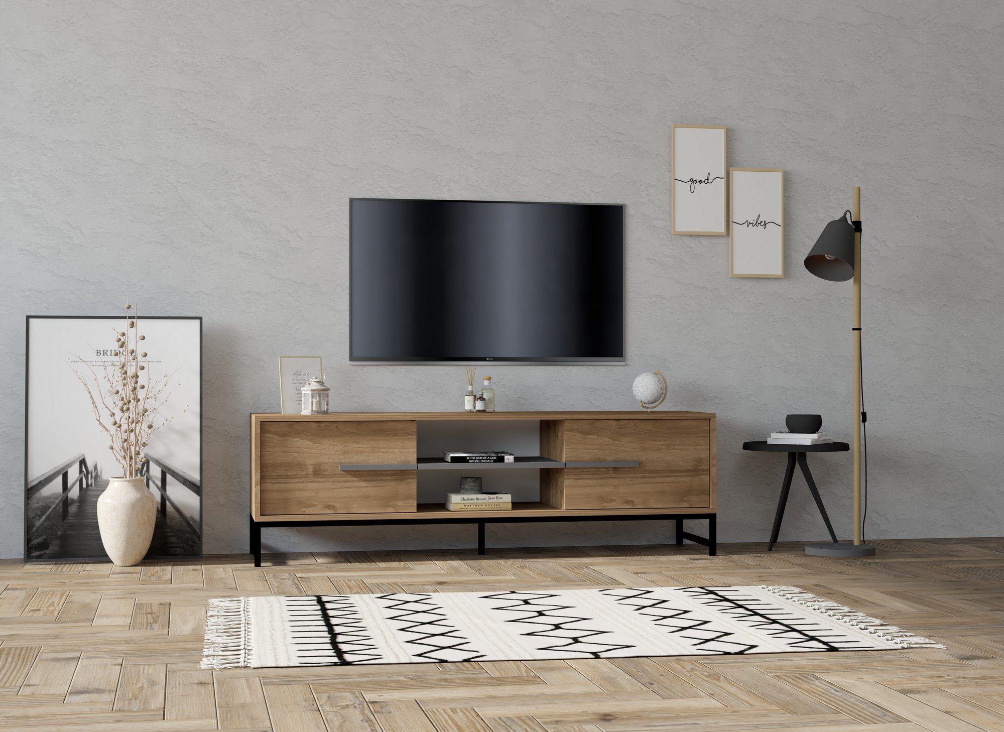 Skye Decor TV-Schrank Schränke, 50x160x40 cm, 100% Melaminbeschichtete Partikelplatte