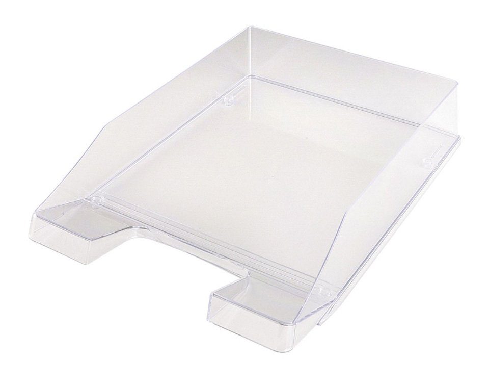 Briefablage Stapelbare Briefablage, Bis DIN A4-Format, 10 Stück, Transparent