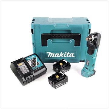Makita Akku-Multifunktionswerkzeug DTM 51 RMJ 18V Li-Ion Akku Multifunktionswerkzeug im Makpac mit 2x 4