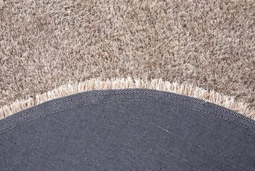 Hochflor-Teppich Churchill, LUXOR living, rund, Höhe: 58 mm, besonders weich durch Microfaser, Wohnzimmer