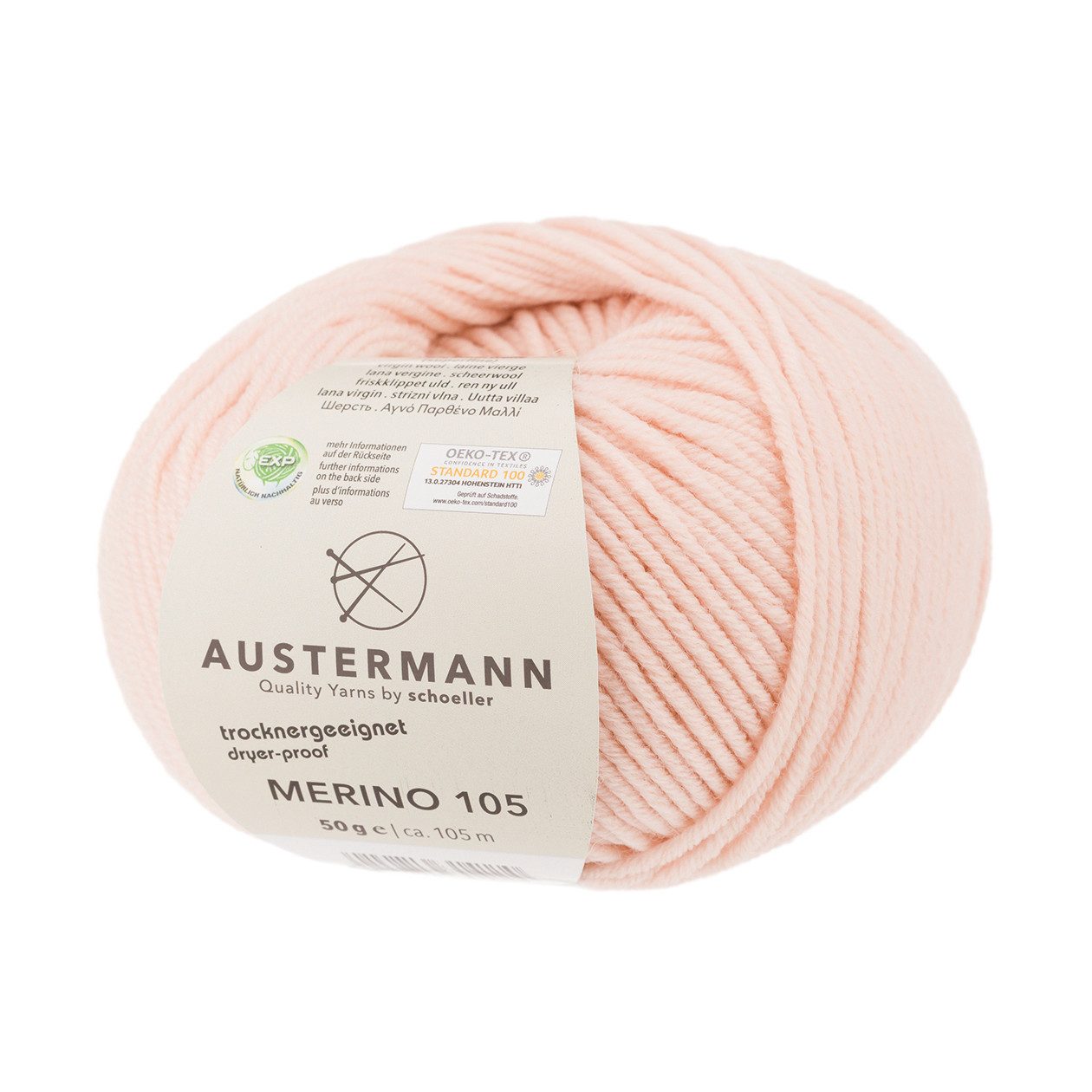 Austermann Garn Merino 105 Häkelwolle, 105,00 m, hervorragende Trageeigenschaften durch kaschmirartiger Griff