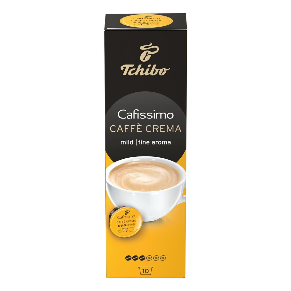 Tchibo Kaffee Cafissimo Caffè Crema, 80x Kaffeekapseln
