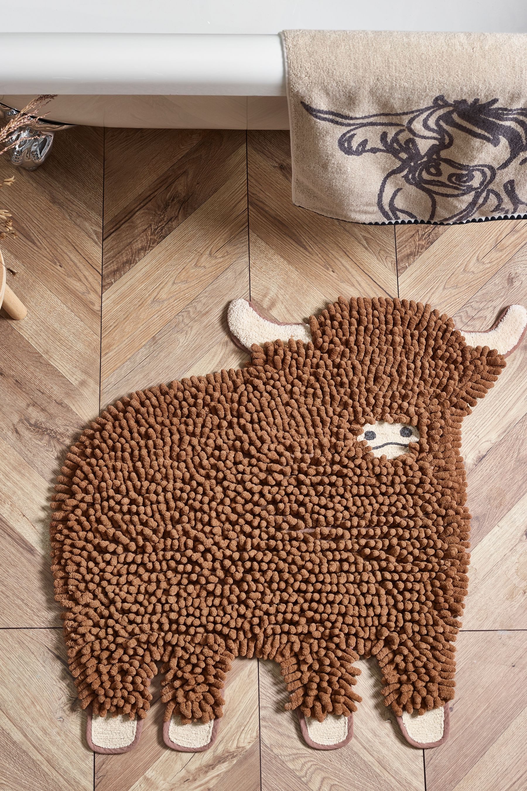 Next Badematte Plüschige Badematte in Bobble-Form, Hamish, Höhe 80 mm günstig online kaufen