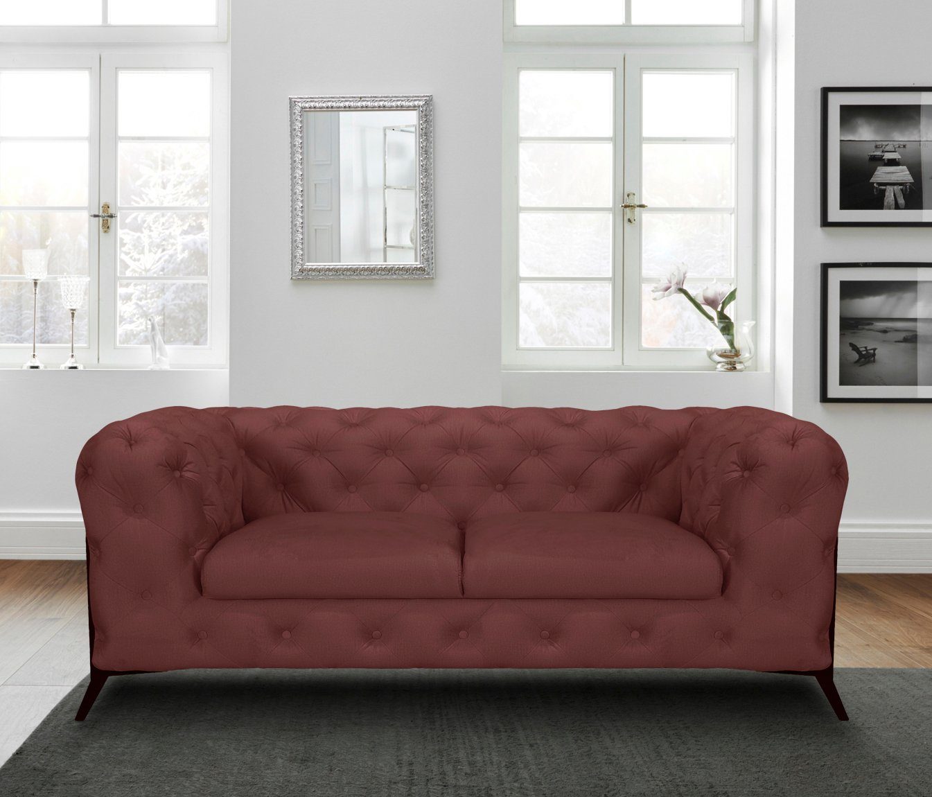 Leonique Chesterfield-Sofa Amaury, aufwändige Knopfheftung, moderne günstig online kaufen