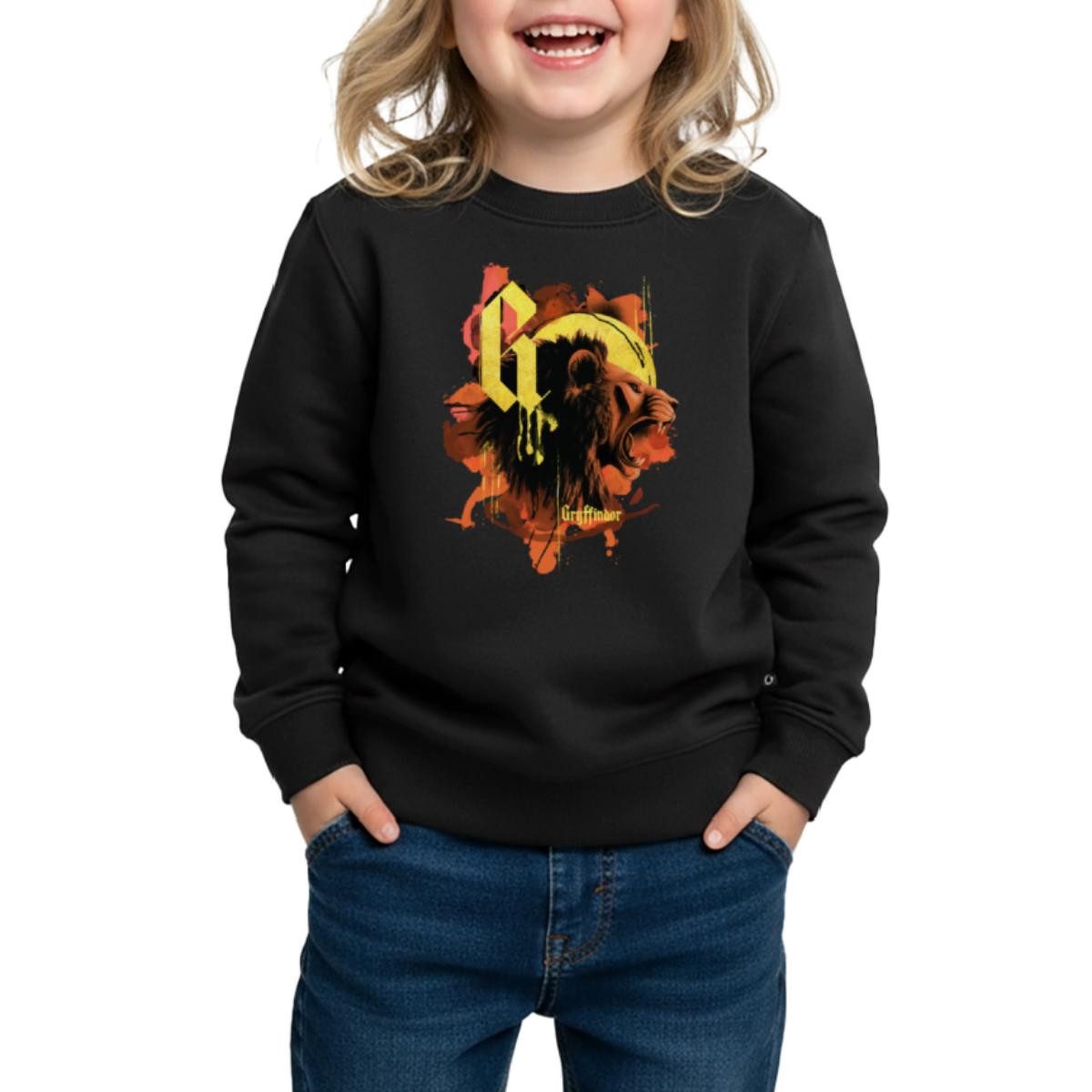 Sweatshirt Harry Potter Haus Gryffindor Wappentier Löwe Kinder Premium Pullover