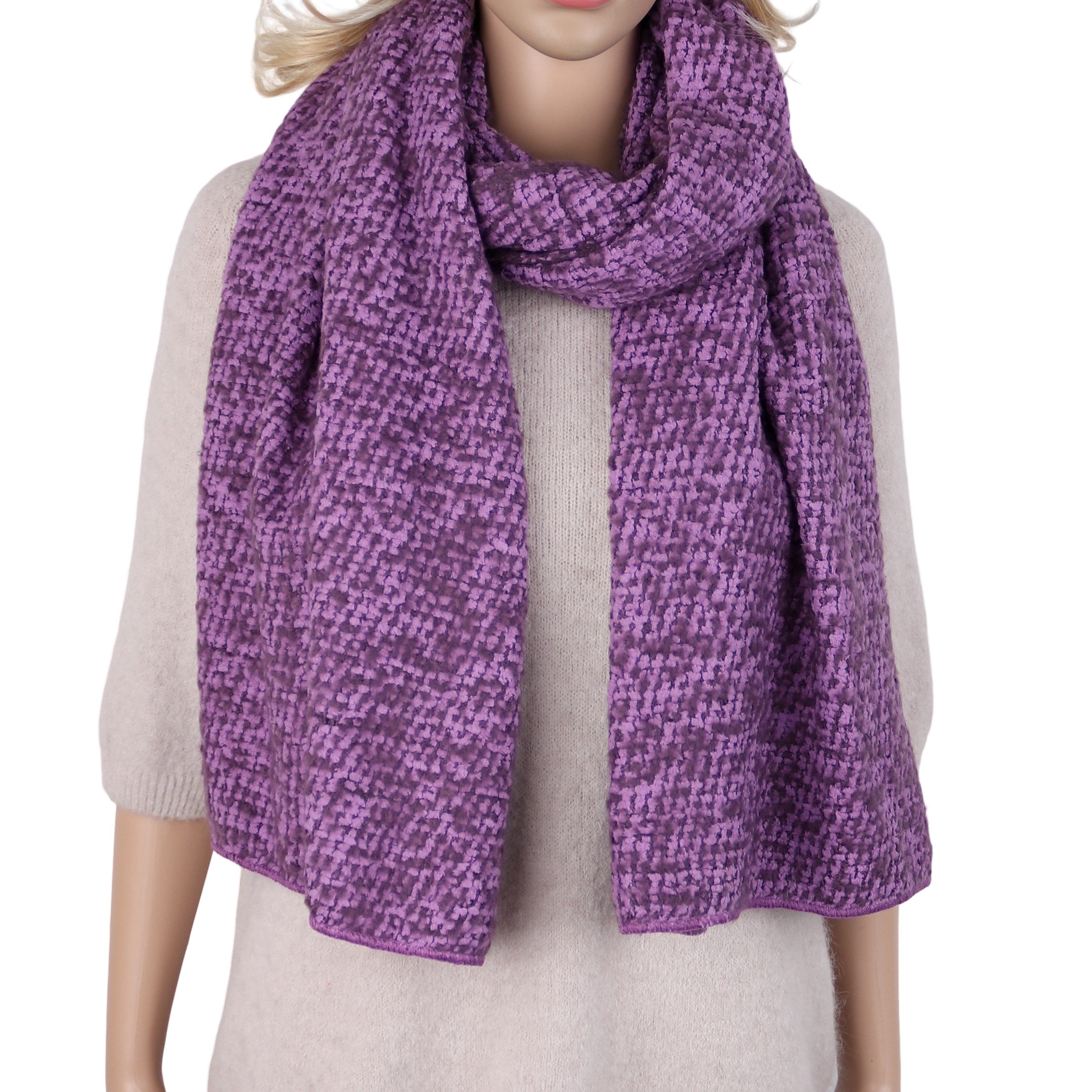 MIRROSI Modeschal Damen Schal 65x180 cm – Bouclé Schal superweich & warm, (Neue Kollektion Herbst/Winter 2026), warm & modisch, ideal für Herbst und Winter