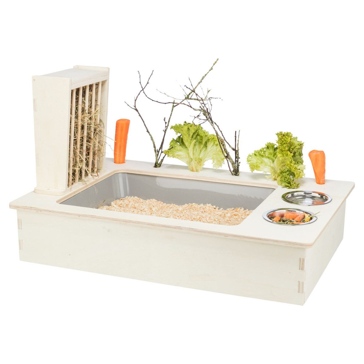 Futternapf Futterstation Holz