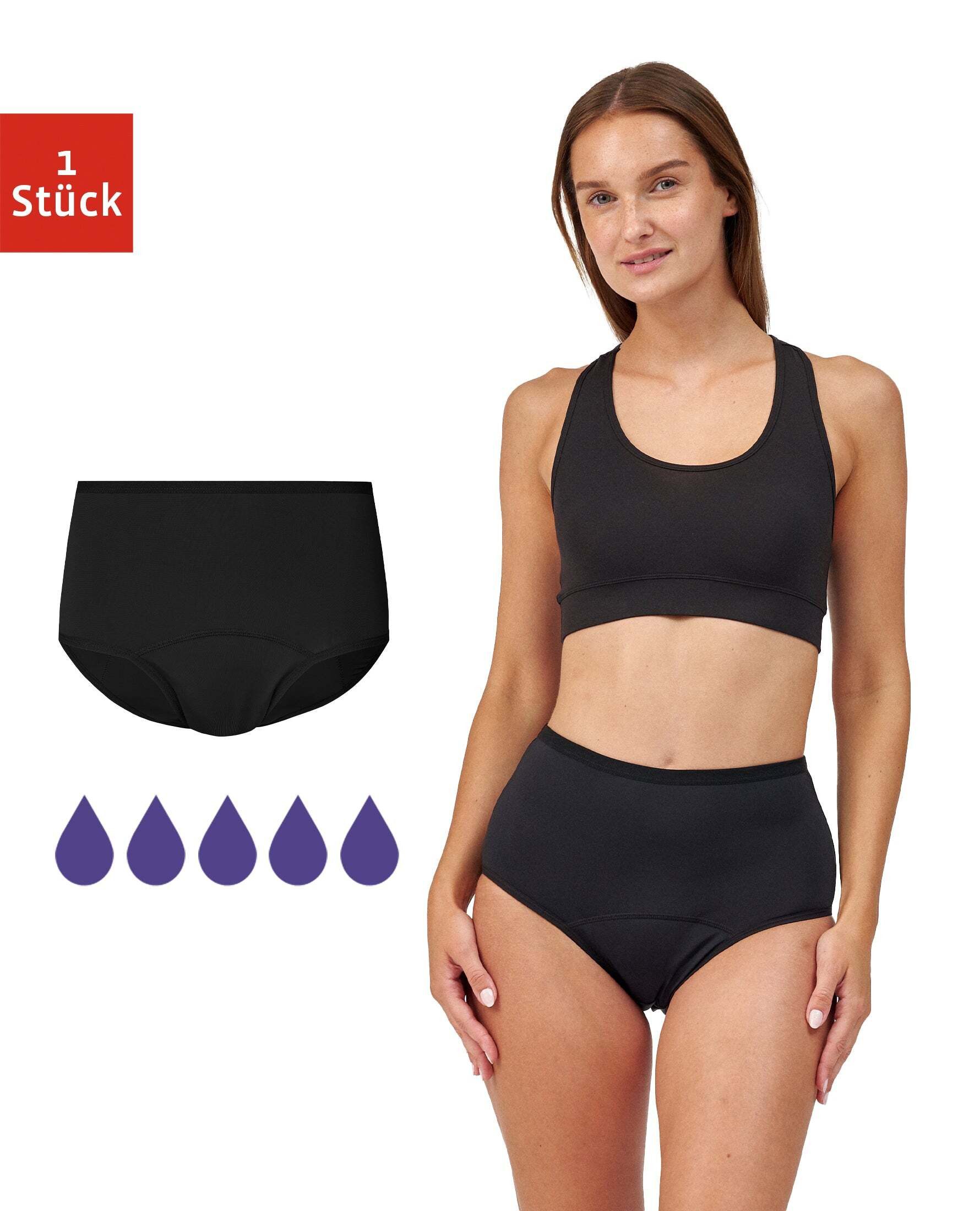 SNOCKS Periodenslip femtis by SNOCKS Period Panty - JULE Highwaist (1-St) mit ultra starker Saugkraft
