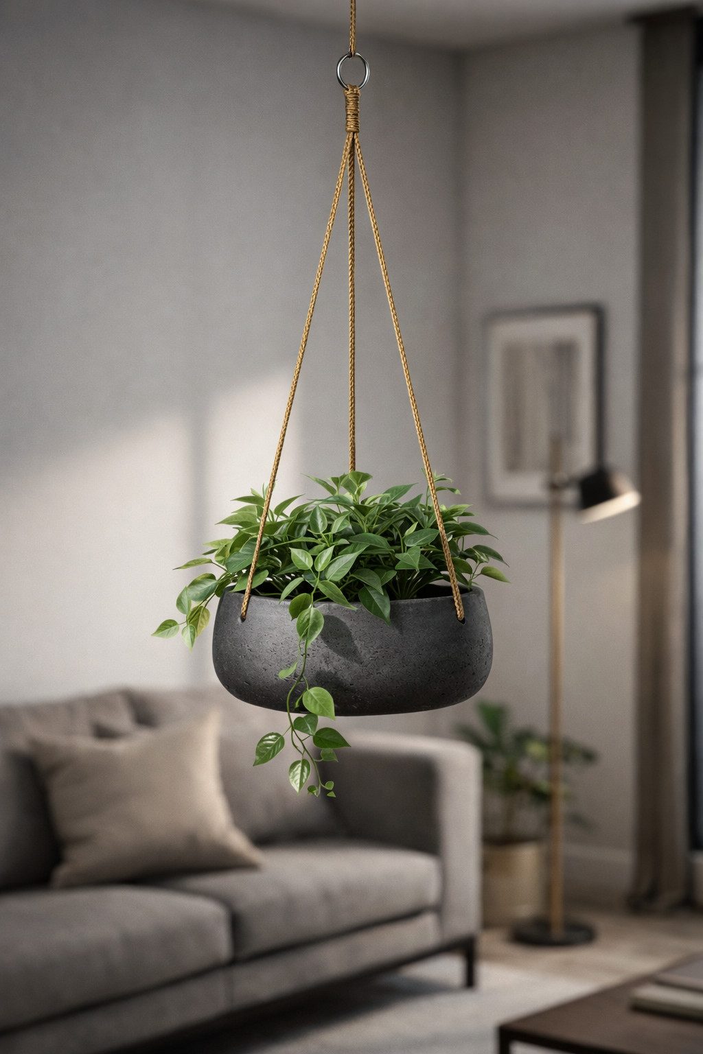 finestgreen Blumenampel Hanging Eileen, Frostfest & UV-beständig – für Innen- und Außenbereich