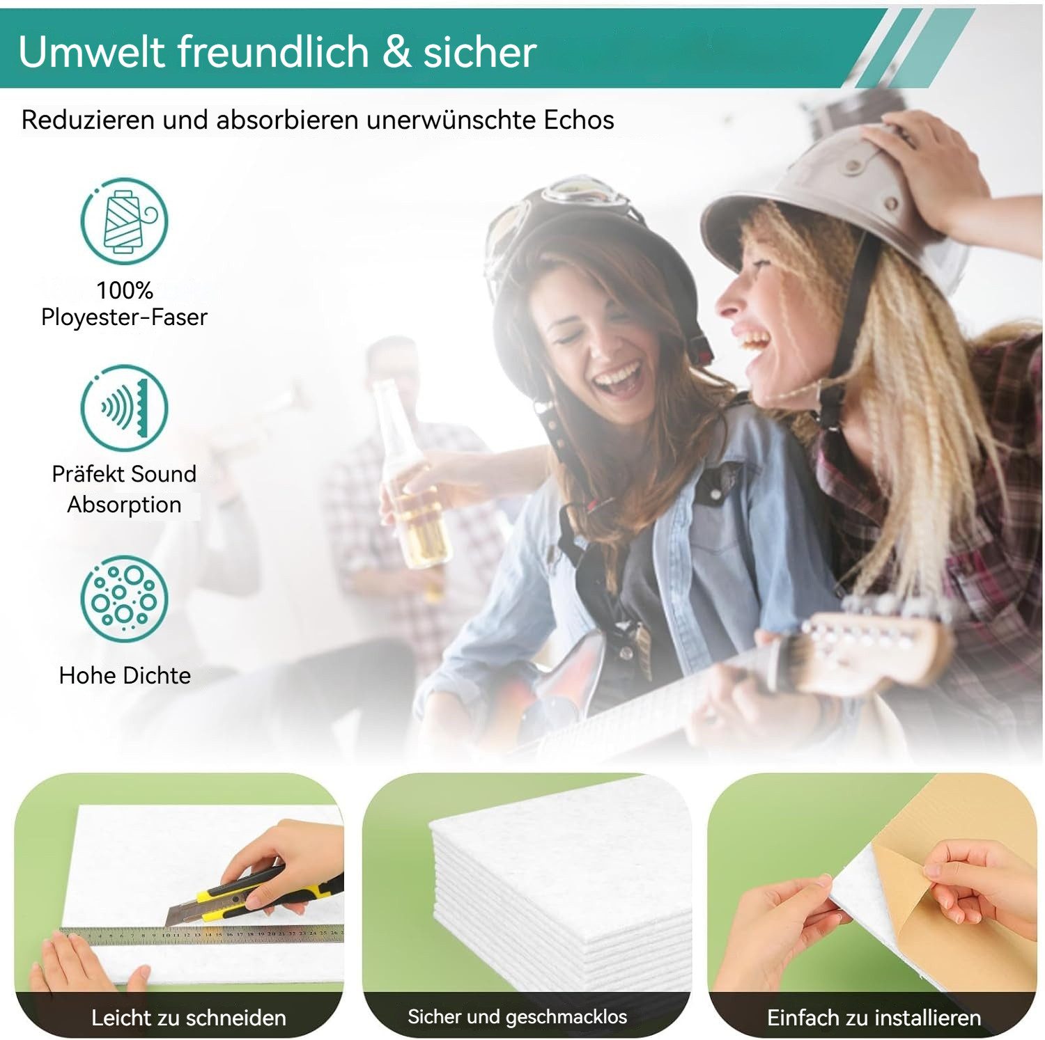 Rhein Beleuchtung Akustikplatte 12 Stück Selbstklebend günstig online kaufen