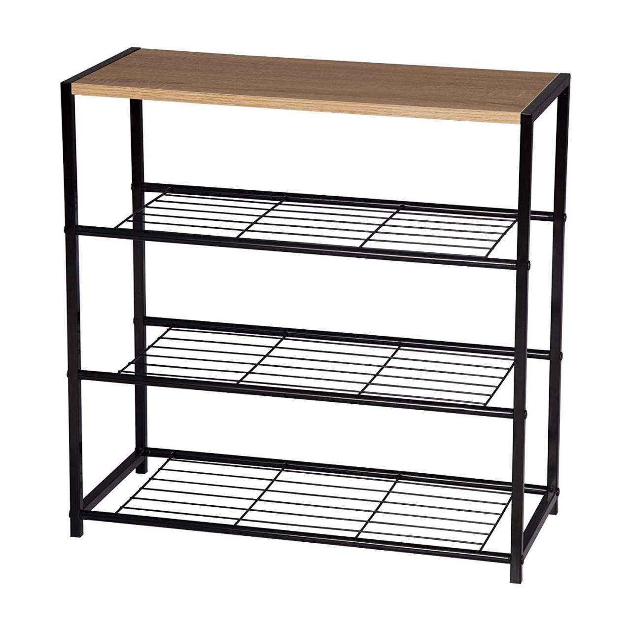 Woltu Schuhregal, 1-tlg., Schuhbank Schuhregal Badregal mit Sitzfläche günstig online kaufen