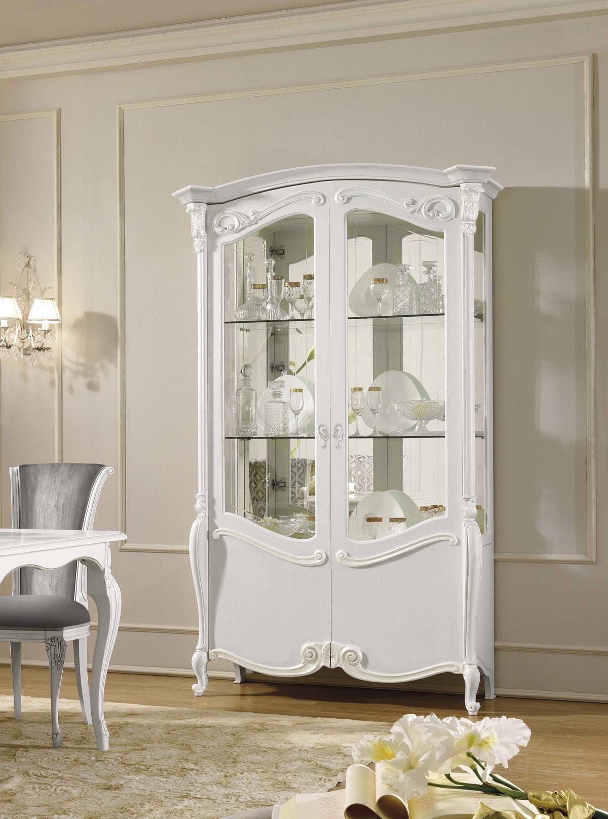 Xlmoebel Vitrine Designer Kommode mit Glasfront, eleganter Kommodenschrank (1-St) Made in Europa
