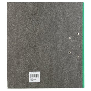 Idena Aktenordner Idena 303069 - Ordner für DIN A4, 5 cm schmal, Wolkenmarmor, grün, 1
