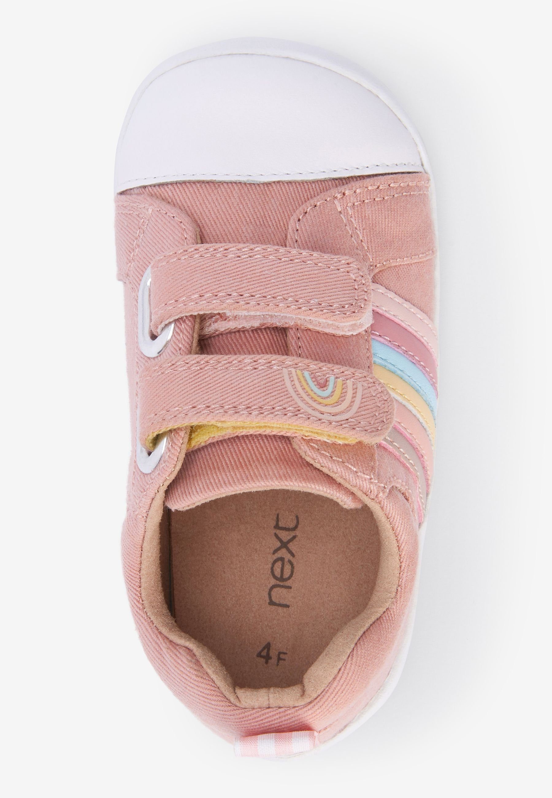 Laufschuhe Pink (1-tlg) Regenbogen-Sneaker Lauflernschuh Canvas Next Erste