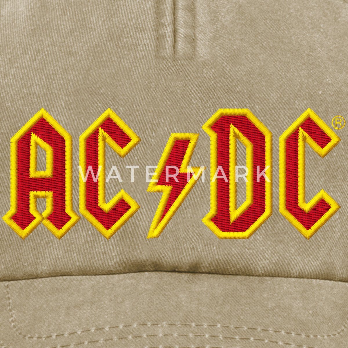 Spreadshirt Baseball Cap AC/DC In Rot günstig online kaufen