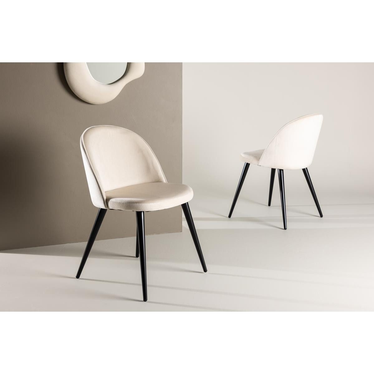 BOURGH Esszimmerstuhl VILVI 2er Set Esstischstühle - Stühle in beige (2er S günstig online kaufen