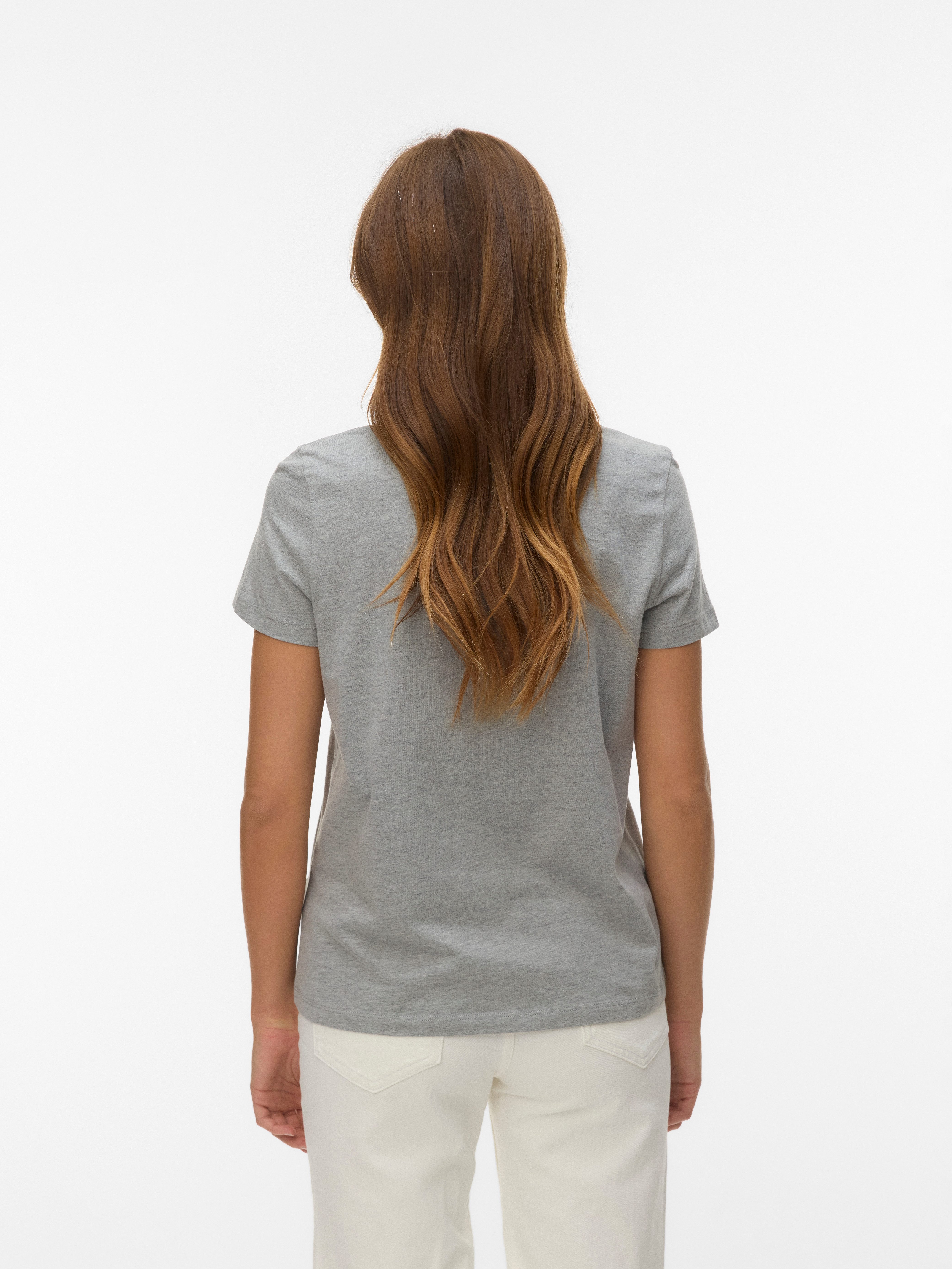 Vero Moda Kurzarmshirt VMVIVA S/S O-NECK T-SHIRT JRS BTQ GA günstig online kaufen