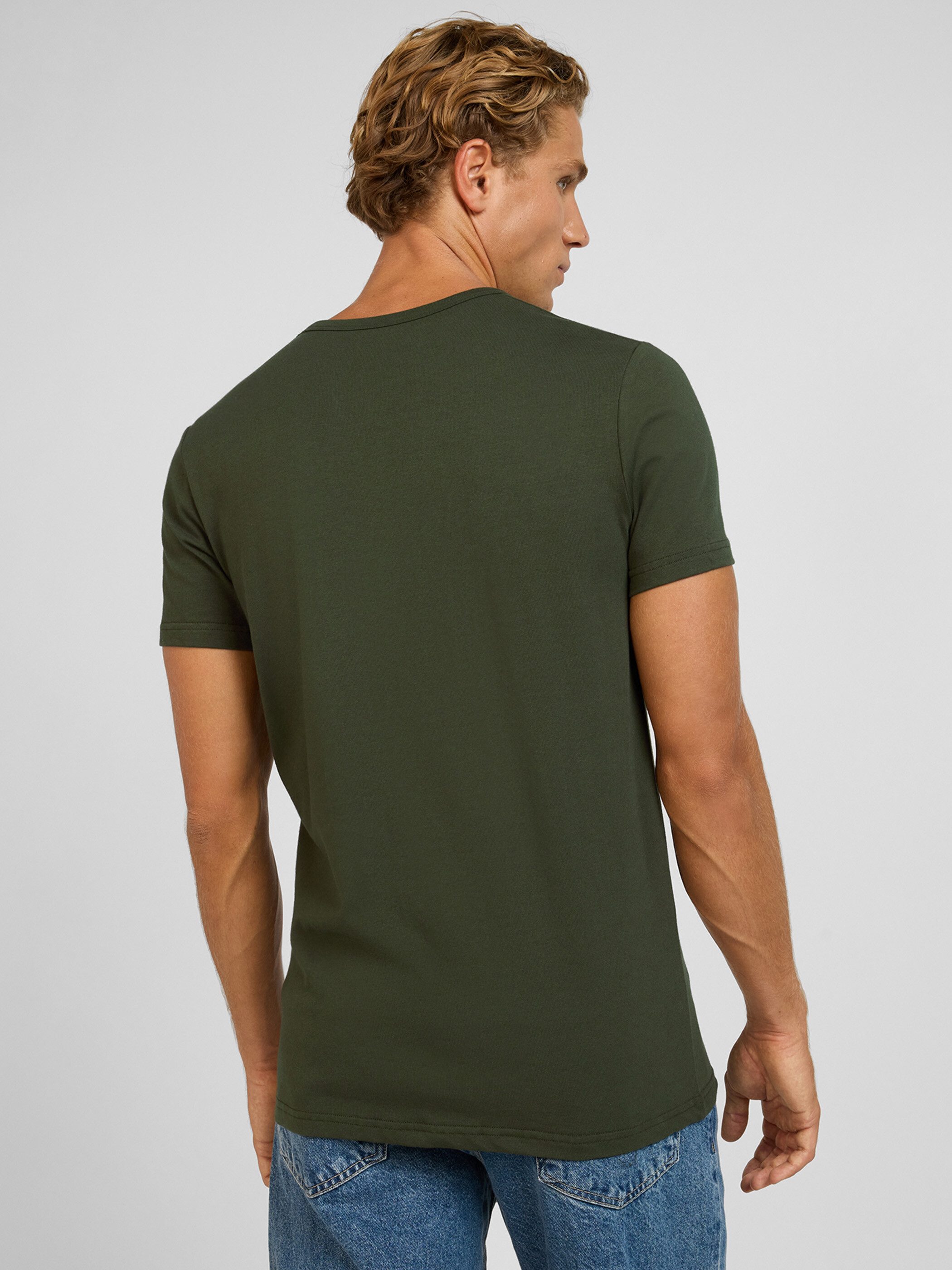 Yazubi T-Shirt Set Herren Basic Slim Fit 5er-Pack (Packung, 5-tlg., 5er-Pack) Baumwolle mit Stretch, Rundhals, Kurzarm, weich, Crew Neck