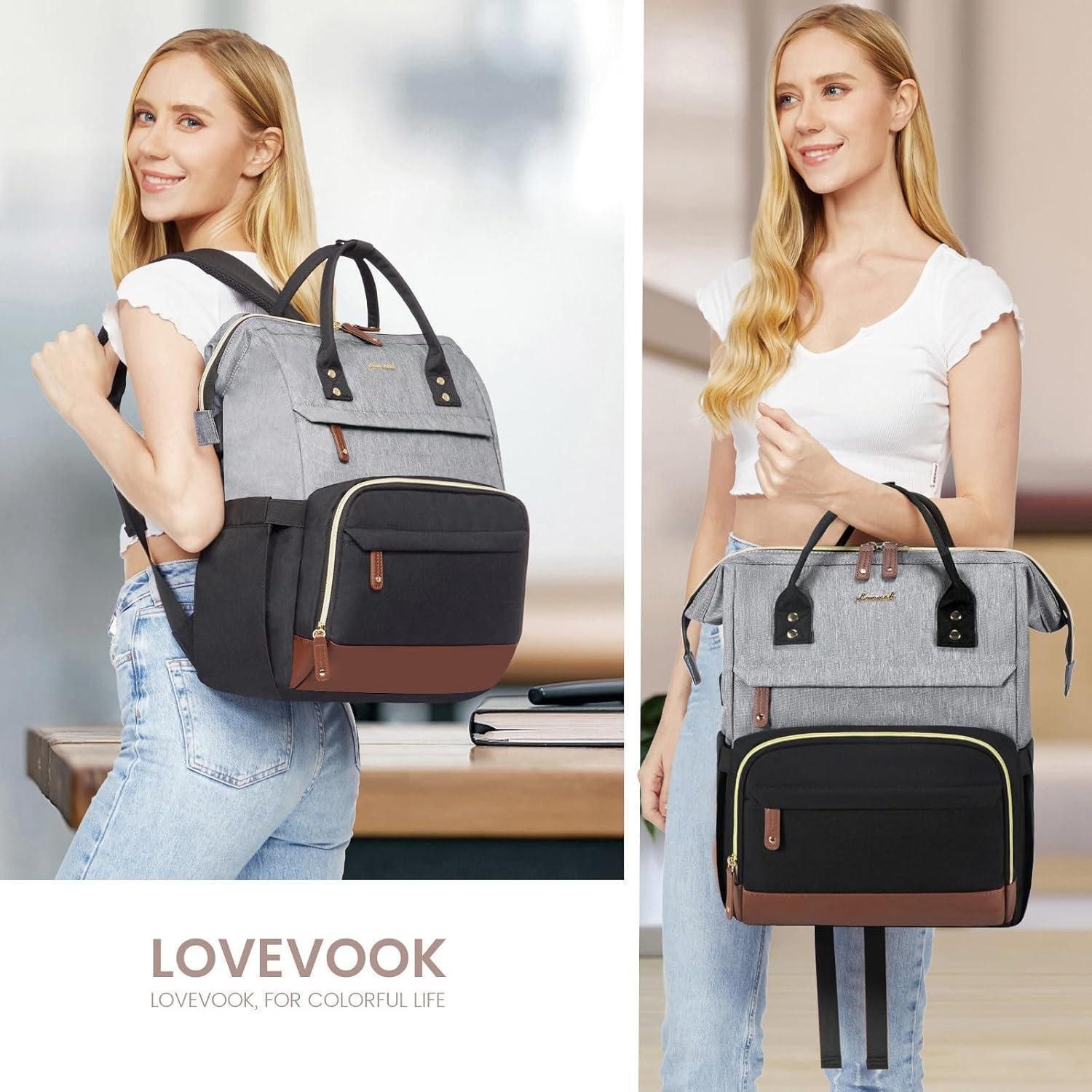 LuxusKollektion Laptoprucksack Damen Rucksack Laptop 15.6 Zoll Schulrucksack Mädchen Wasserdicht