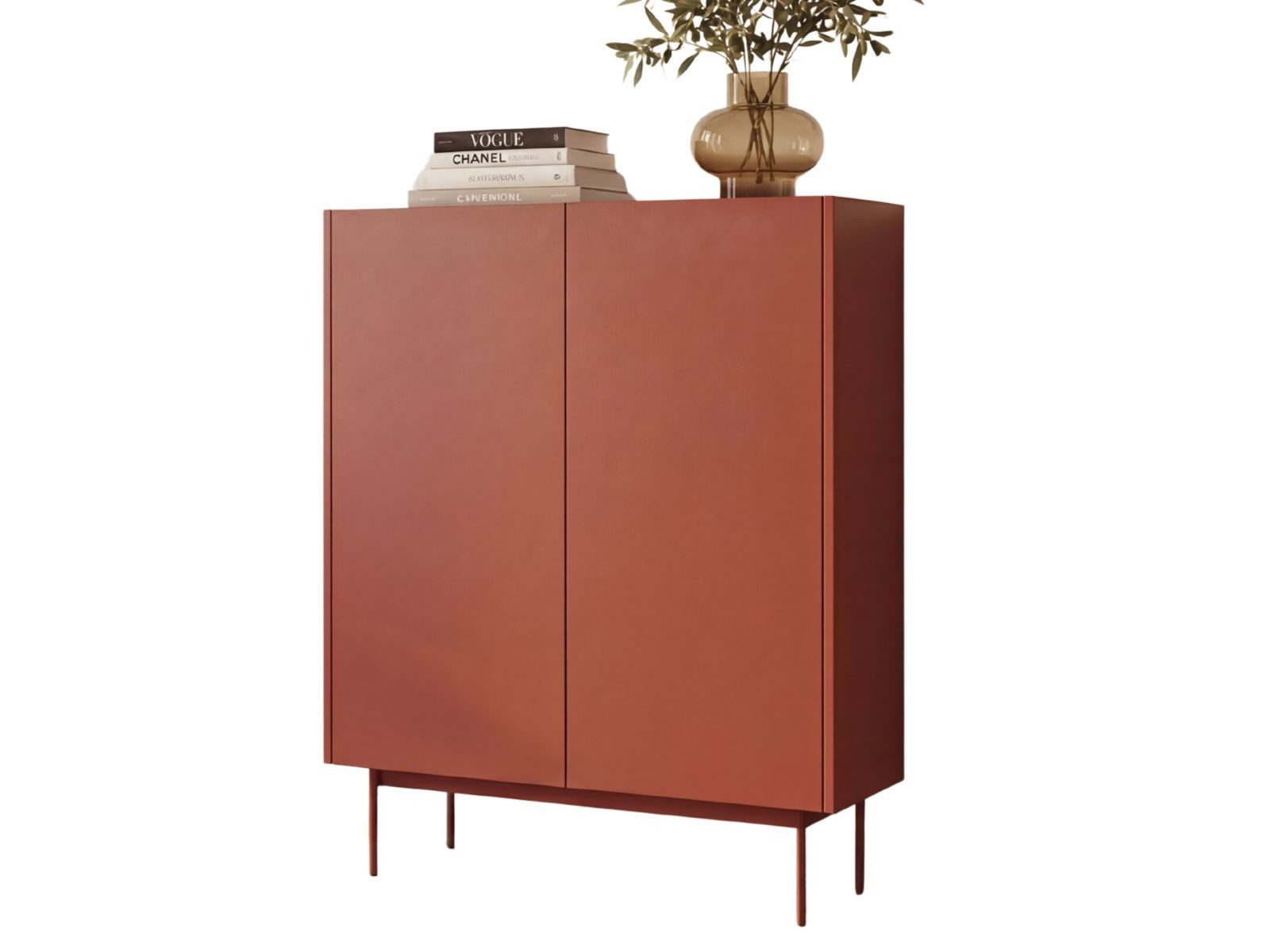 Compleo Kommode auf hohen Beinen ZOTI, Ohne Griffe, Modern design, zweitürig