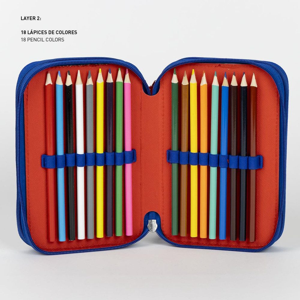 The AVENGERS Federmäppchen Avengers Team gefülltes 3-lagiges Federmäppchen