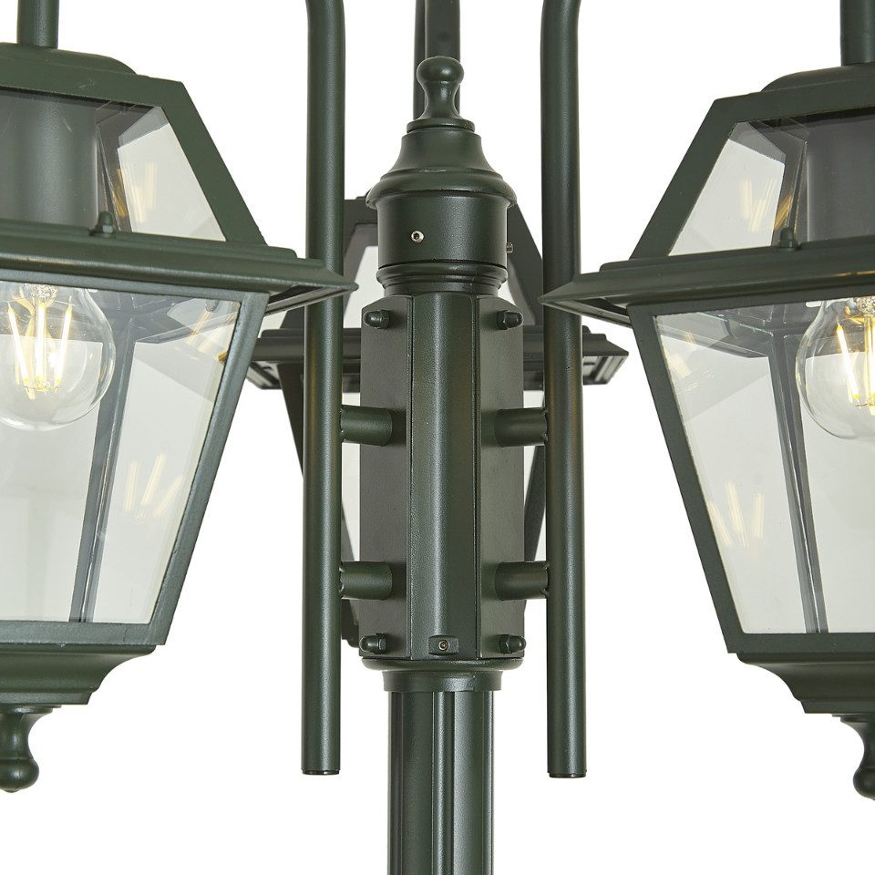 Qazqa Gartenleuchte Berta, ohne Leuchtmittel, Neutralweiß, QAZQA Laterne außen, e27, Grün, Aluminium, classic-antique