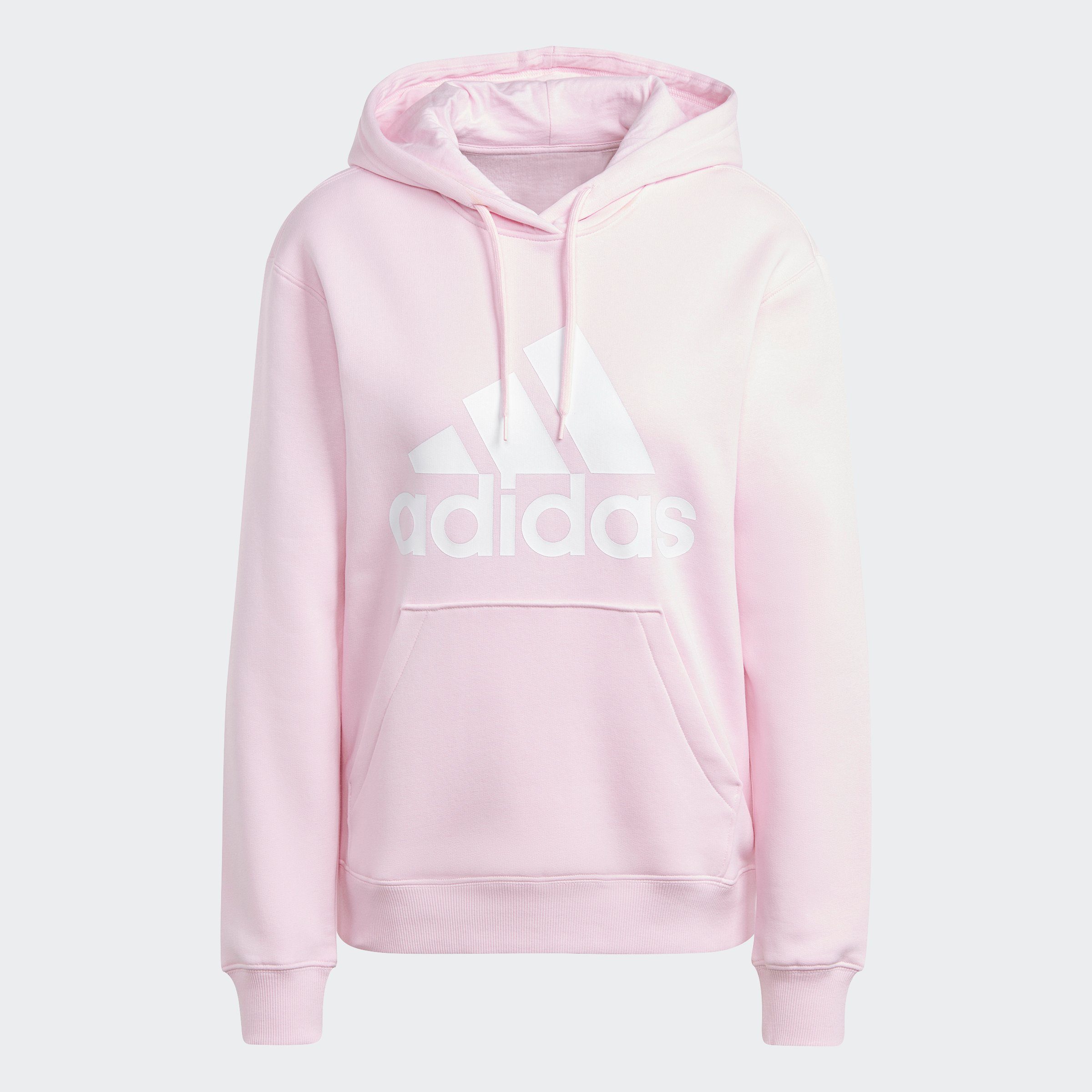Pink White / adidas HOODIE Kapuzensweatshirt BIG LOGO Clear Sportswear ESSENTIALS REGULAR