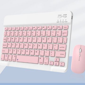 Diida Kabellose Bluetooth-Tastatur,wiederaufladbar,tragbare Tastatur Ultra-Slim-Bluetooth-Tastatur