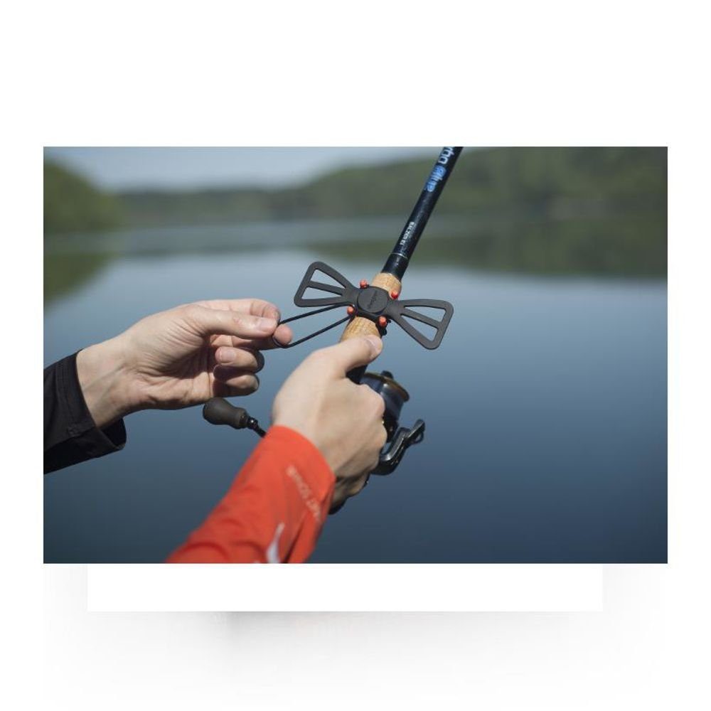 deeper Smartphone-Halterung FLACC03, (Universal Handyhalter für Angelruten Silikon)