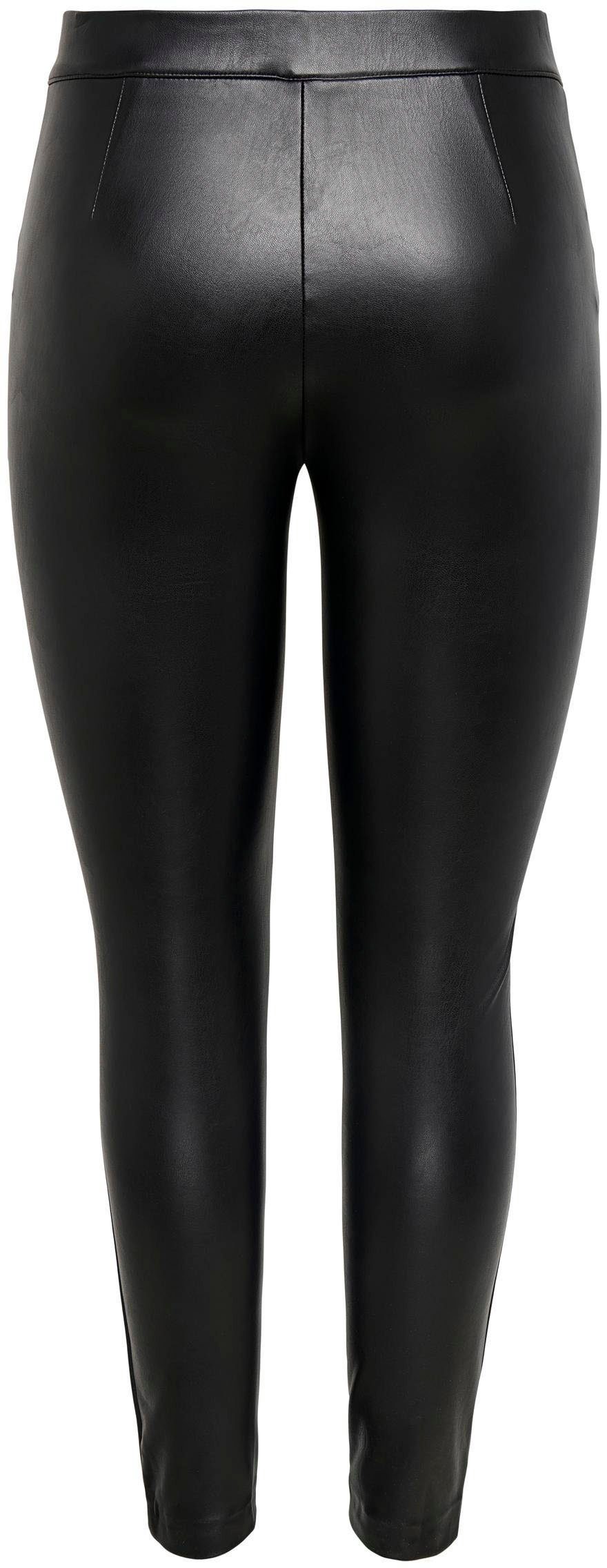 NOOS ONLJESSIE LEGGING Black Lederimitathose LEATHER FAUX ONLY OTW