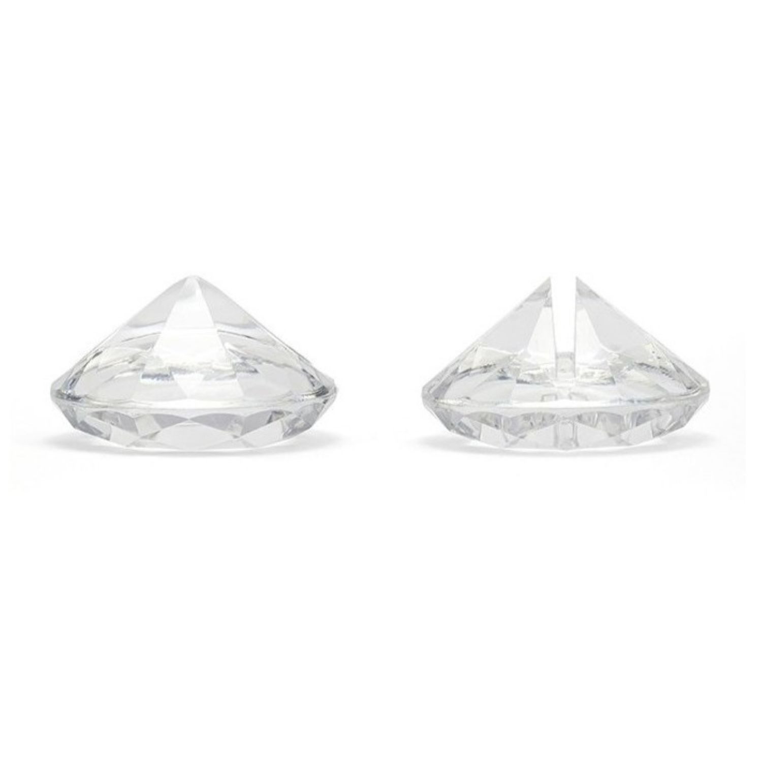 partydeco Hängedekoration Platzkartenhalter Diamant 40mm, 10 Stück