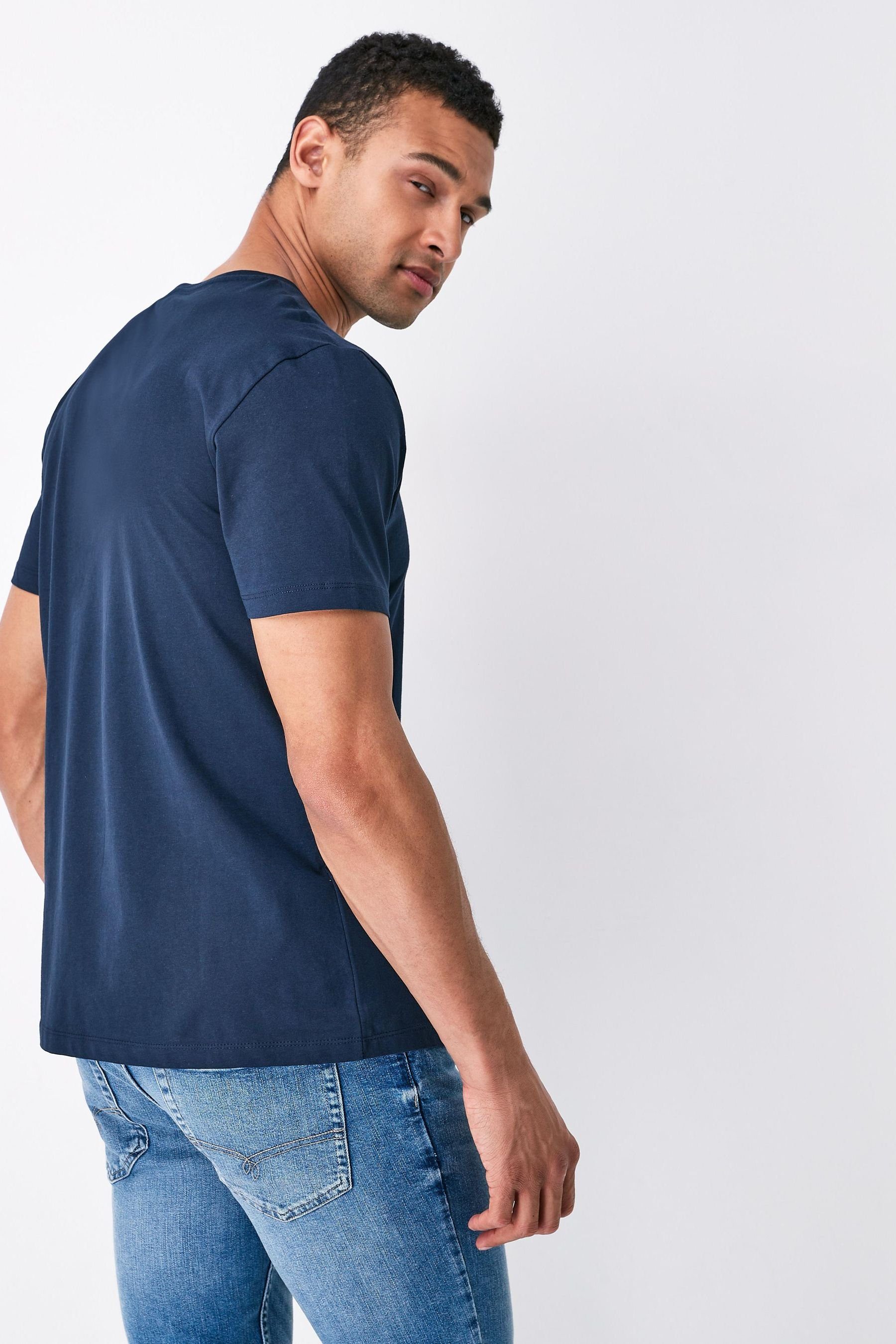 T-Shirt (1-tlg) Navy Blue Next
