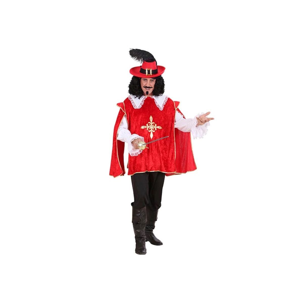 Widmann S.r.l. Kostüm Kostüm Musketier Rot (Hemd, Kasack) günstig online kaufen