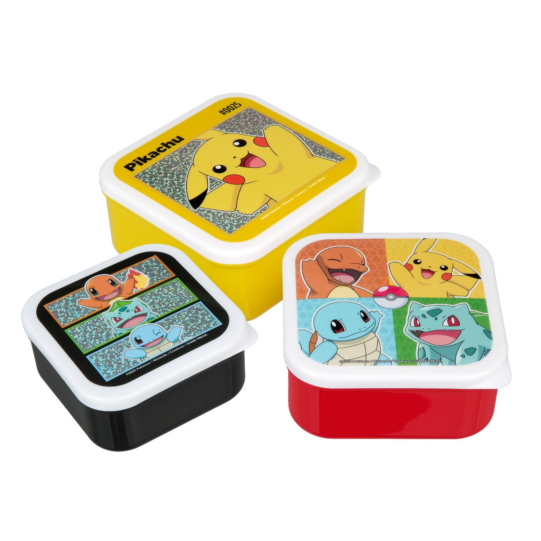 POKEMON JUEGO DE CARTAS Brotkasten Brotkasten Snackbox Set Kinder Brotdose Lunchbox Pokemon, (Set, 3-tlg., 3x Brotdosen), Brotdose Set 3-tlg.