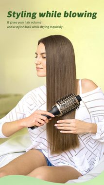 Gontence Warmluftbürste 4 In 1 Haartrockner Kamm,Styling Kamm Für Lockiges,Glattes Haar