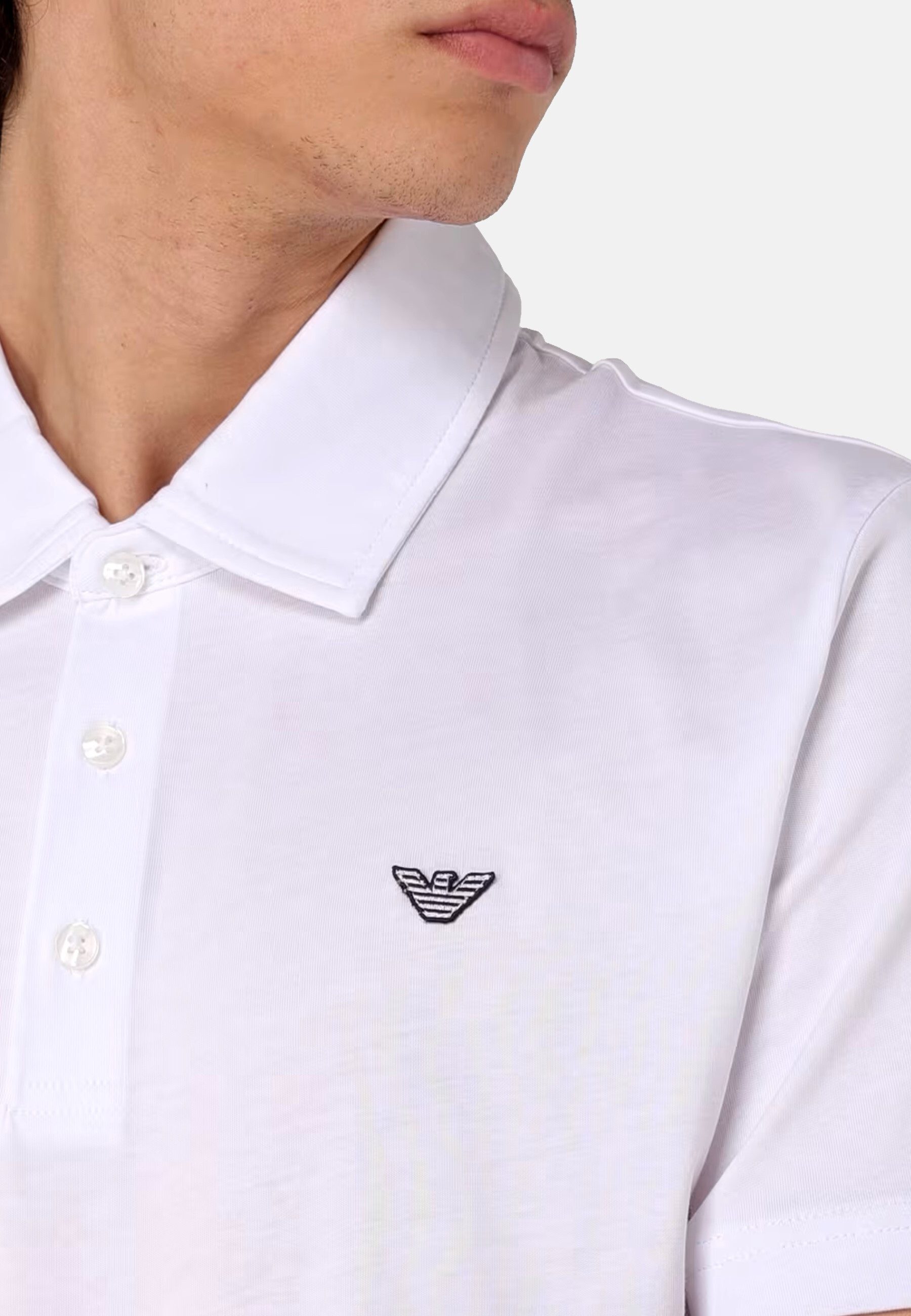 Emporio Armani Poloshirt Poloshirt Kurzarmshirt mit Polokragen (1-tlg., 1)