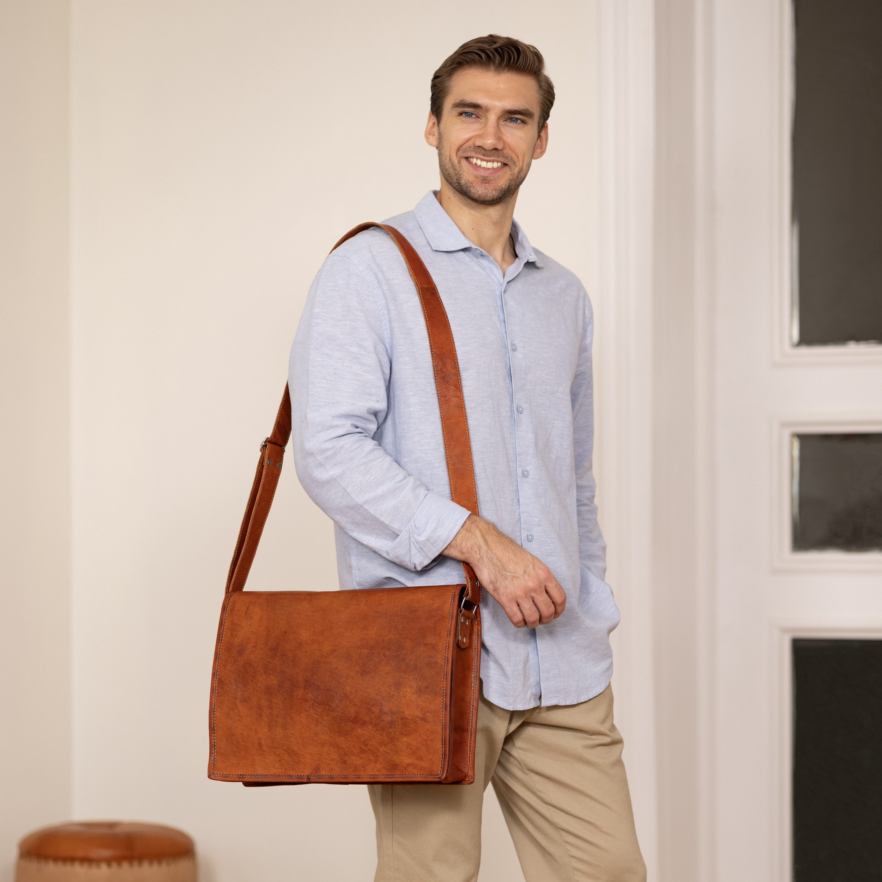 Gusti Leder Umhängetasche Gusti Leder Umhängetasche Max (1-tlg), Aktenordner