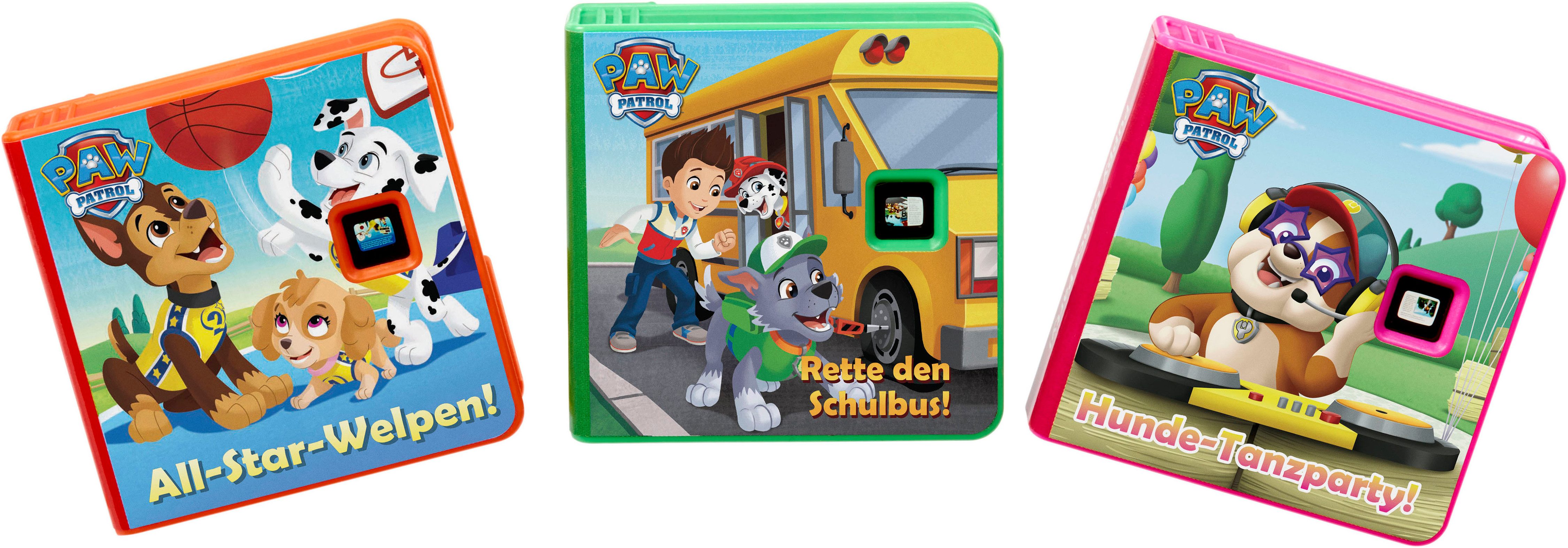 Little Tikes® Hörspielkassette Story Dream Machine, Paw Patrol, Helden Kollektion, (Set, 4-St), passend für Story Dream Machine