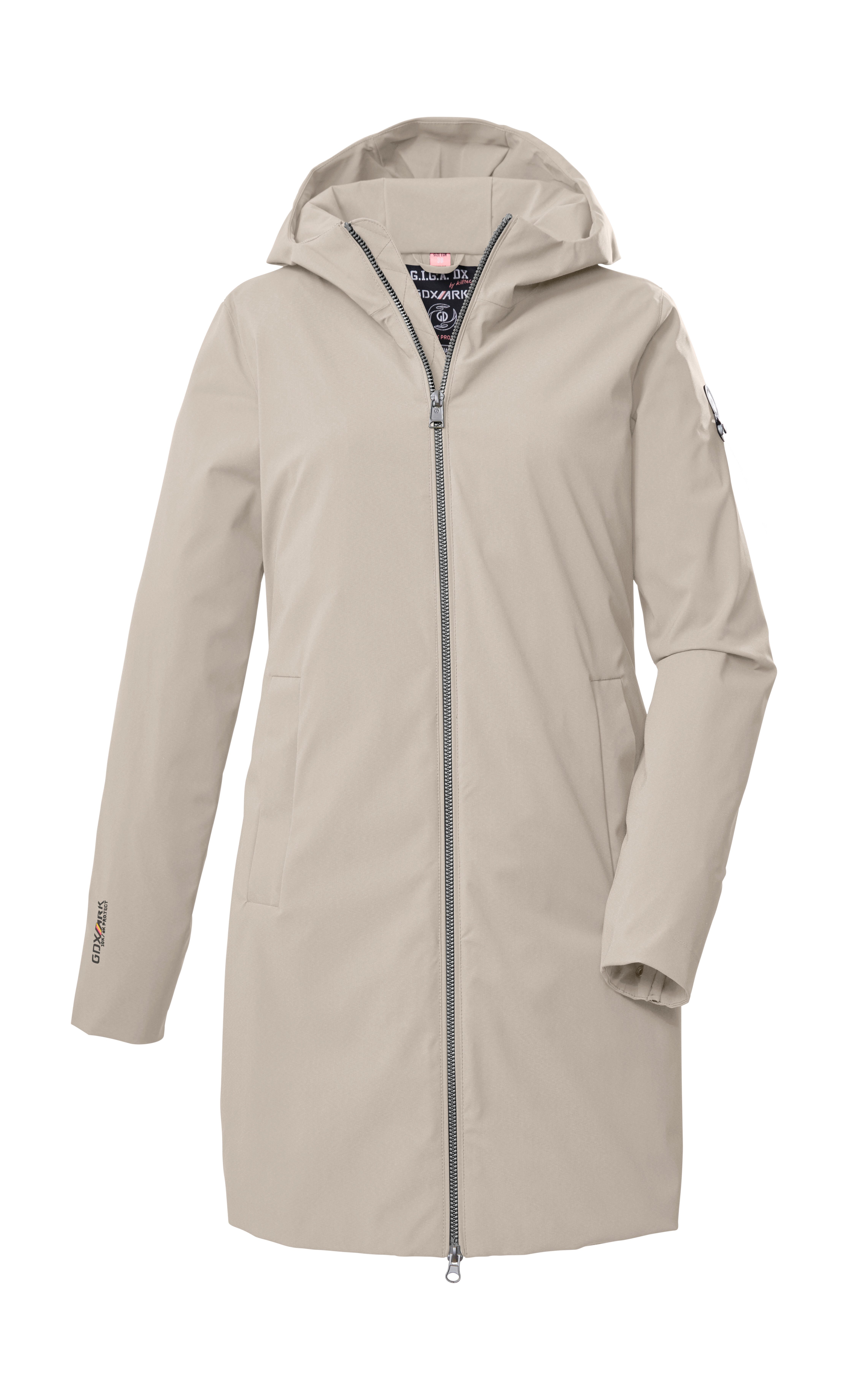 G.I.G.A. DX by killtec Parka GS 154 WMN PRK Ultraleichter, urbaner Parka, 100% wasserdicht, verstellbar, recycelt